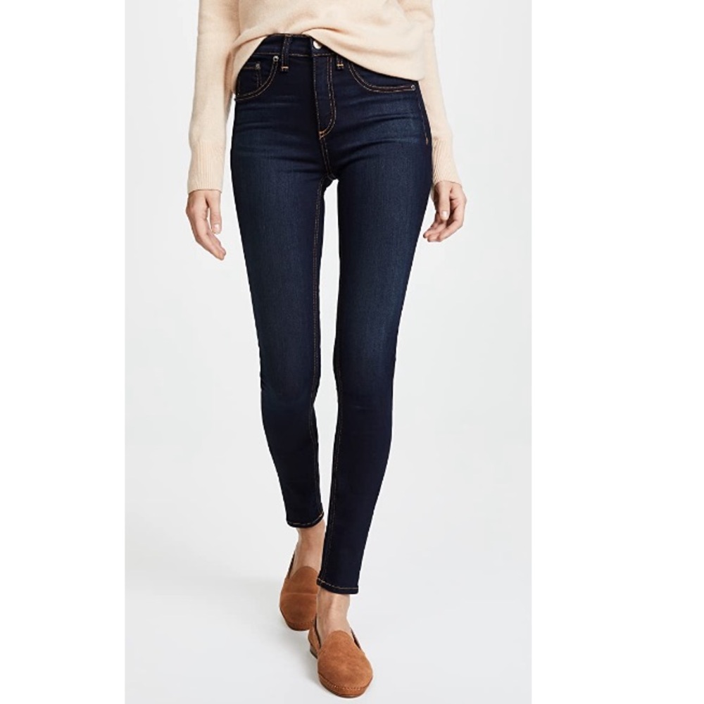 Rag & Bone High Rise Skinny Jean EUC